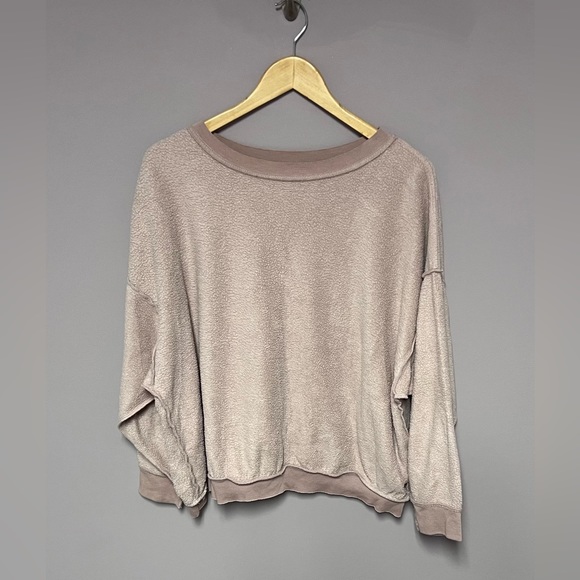 FREE PEOPLE Intimately OVERSIZED Pink SWEATER Women XS - Picture 3 of 9